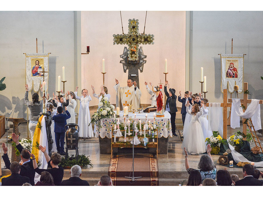 Feier der 1. Heiligen Kommunion in Sankt Maria (Foto: Michael Bohl)